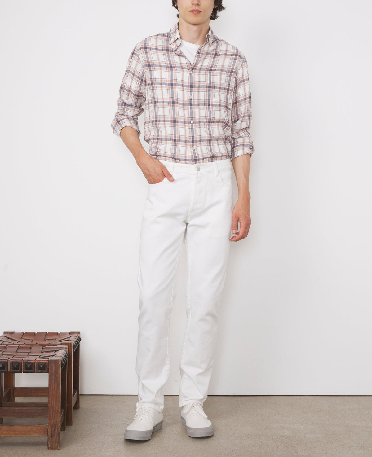 PINK/WHITE/LGHT NAVY // Chemise Arsene