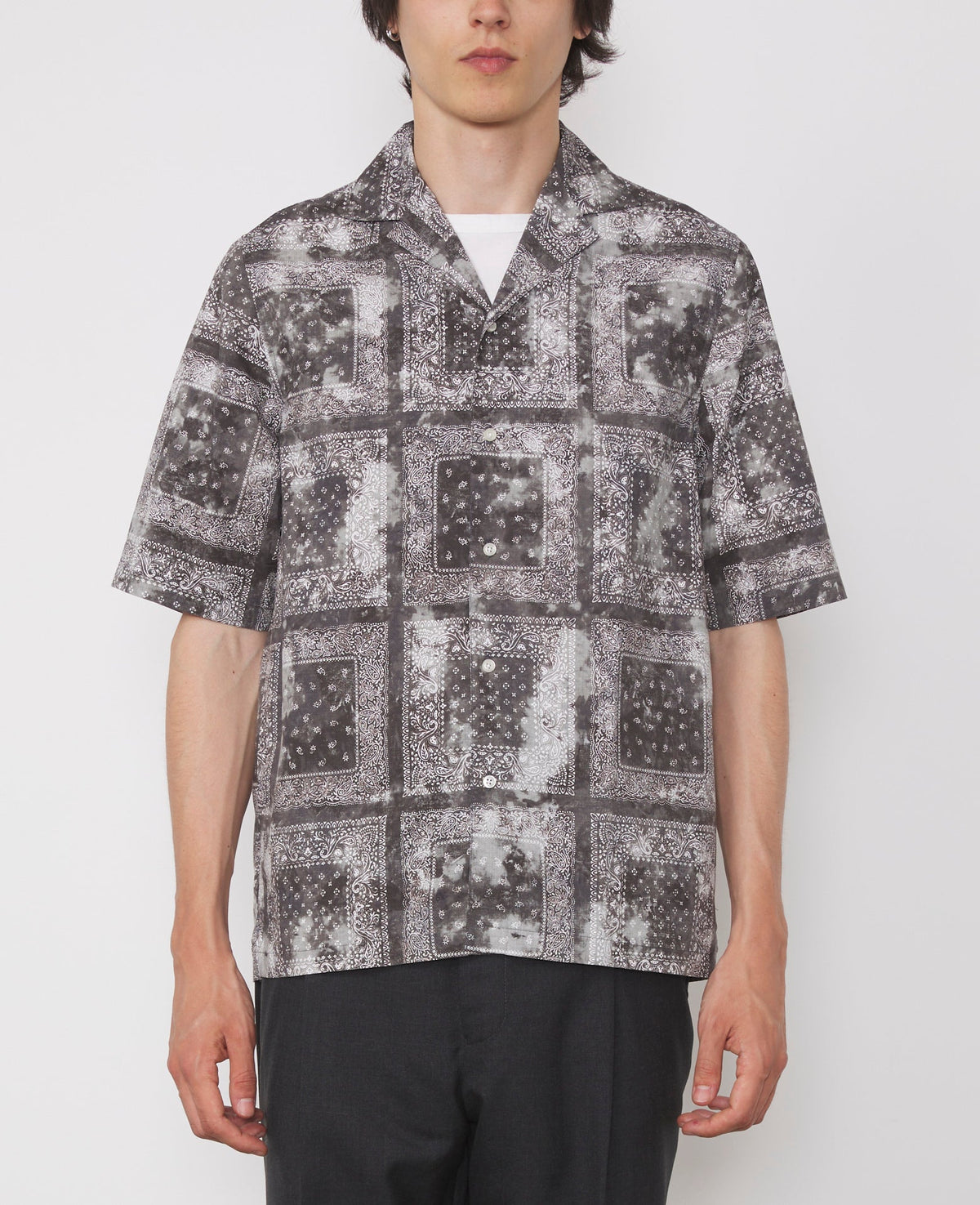 DARK GREY/GREY/WHITE // Chemise Eren