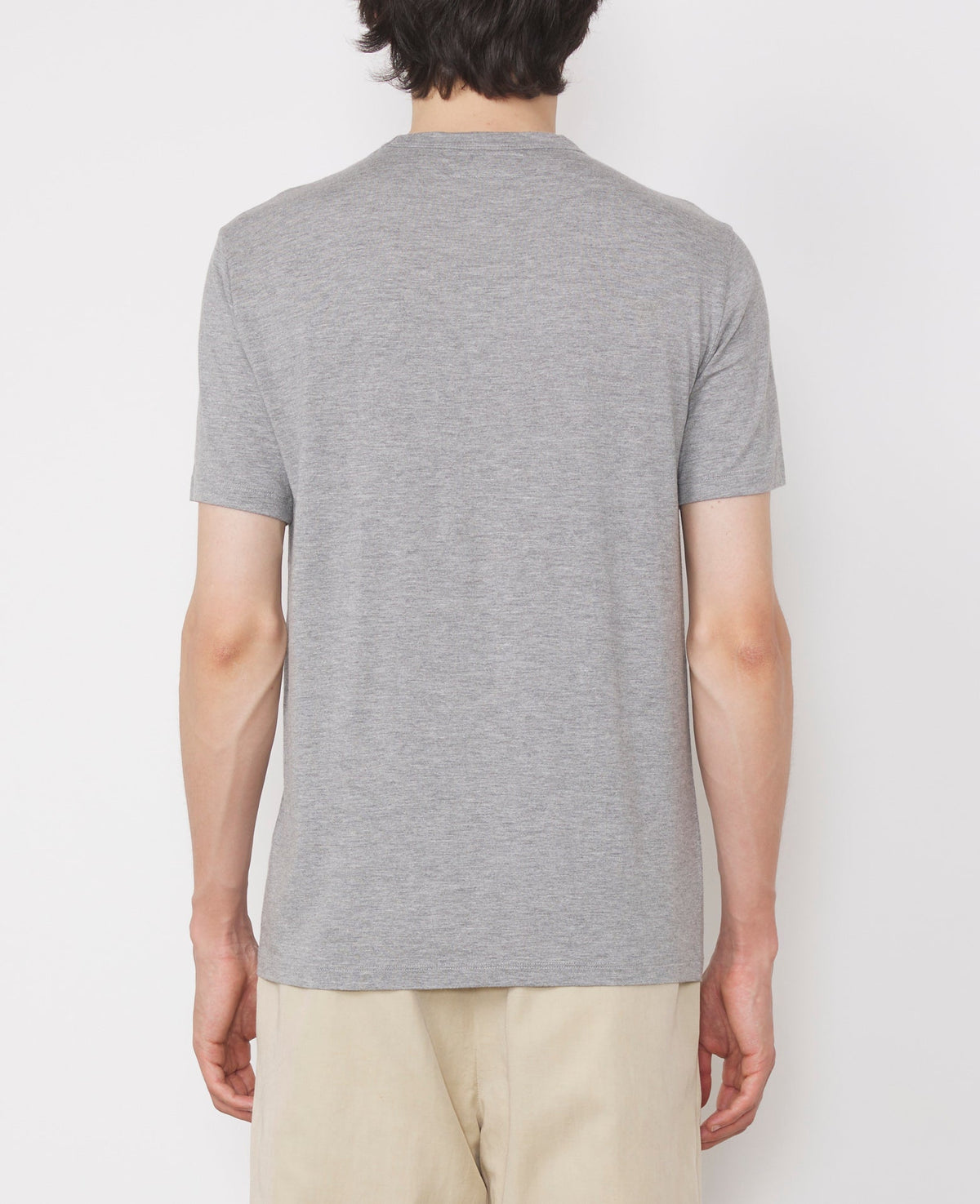 LIGHT HEATHER GREY // Tee-shirt à poche