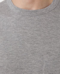 LIGHT HEATHER GREY // Tee-shirt à poche