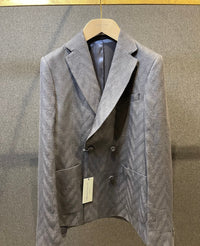 225 // Veste Léon en lin - Navy