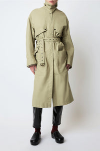 Jones Pioggia Trench Coat - Soft Khaki