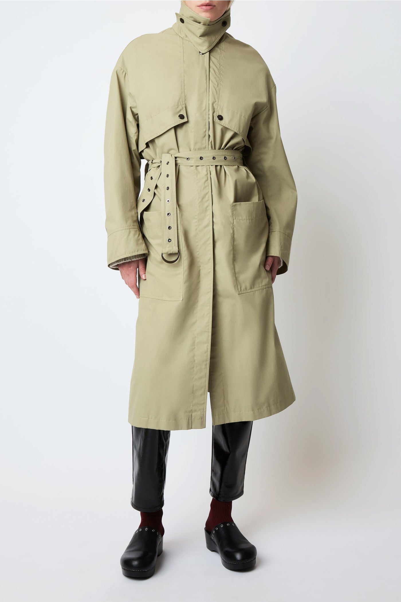 Jones Pioggia Trench Coat - Soft Khaki