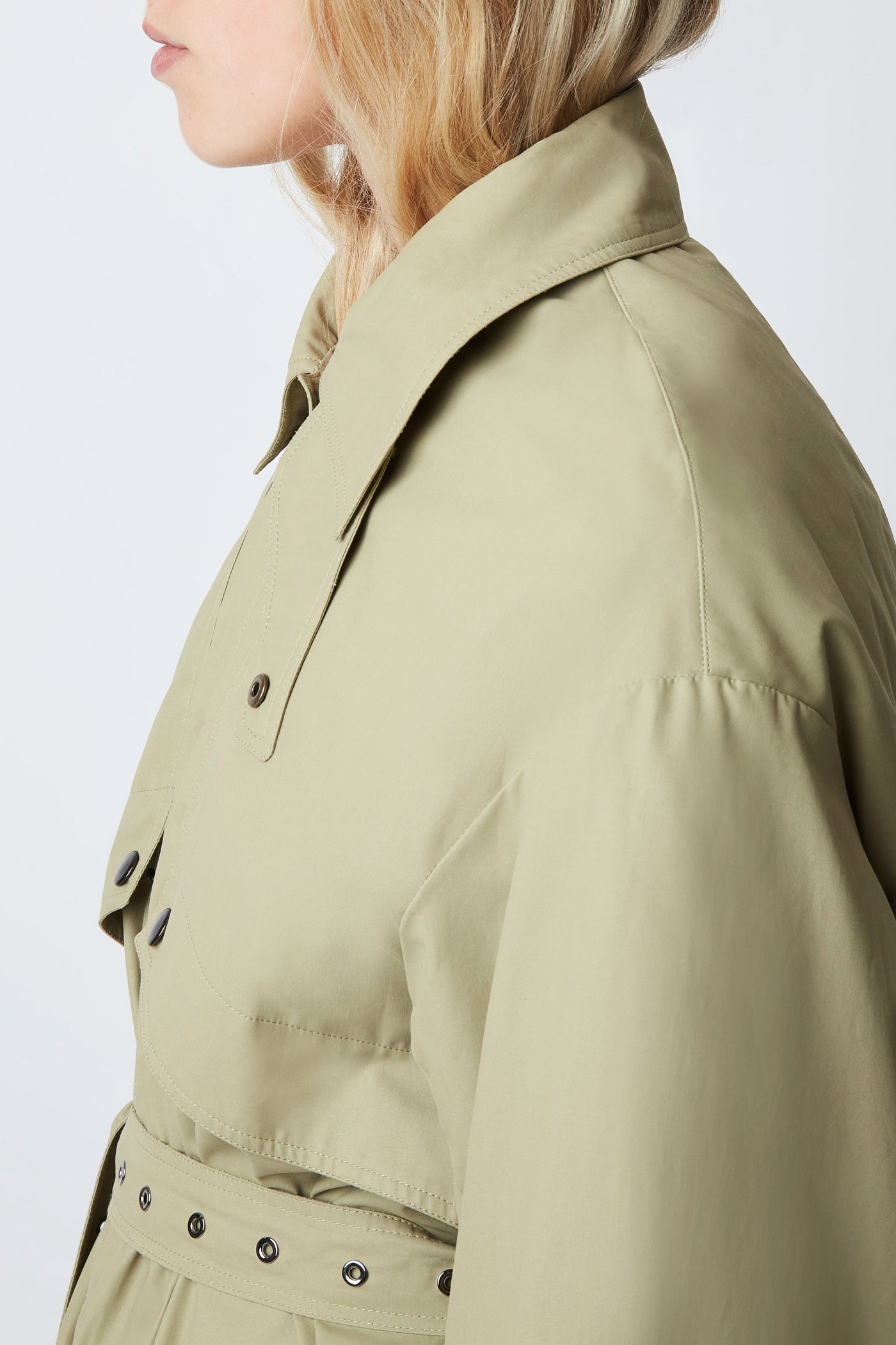 Jones Pioggia Trench Coat - Soft Khaki