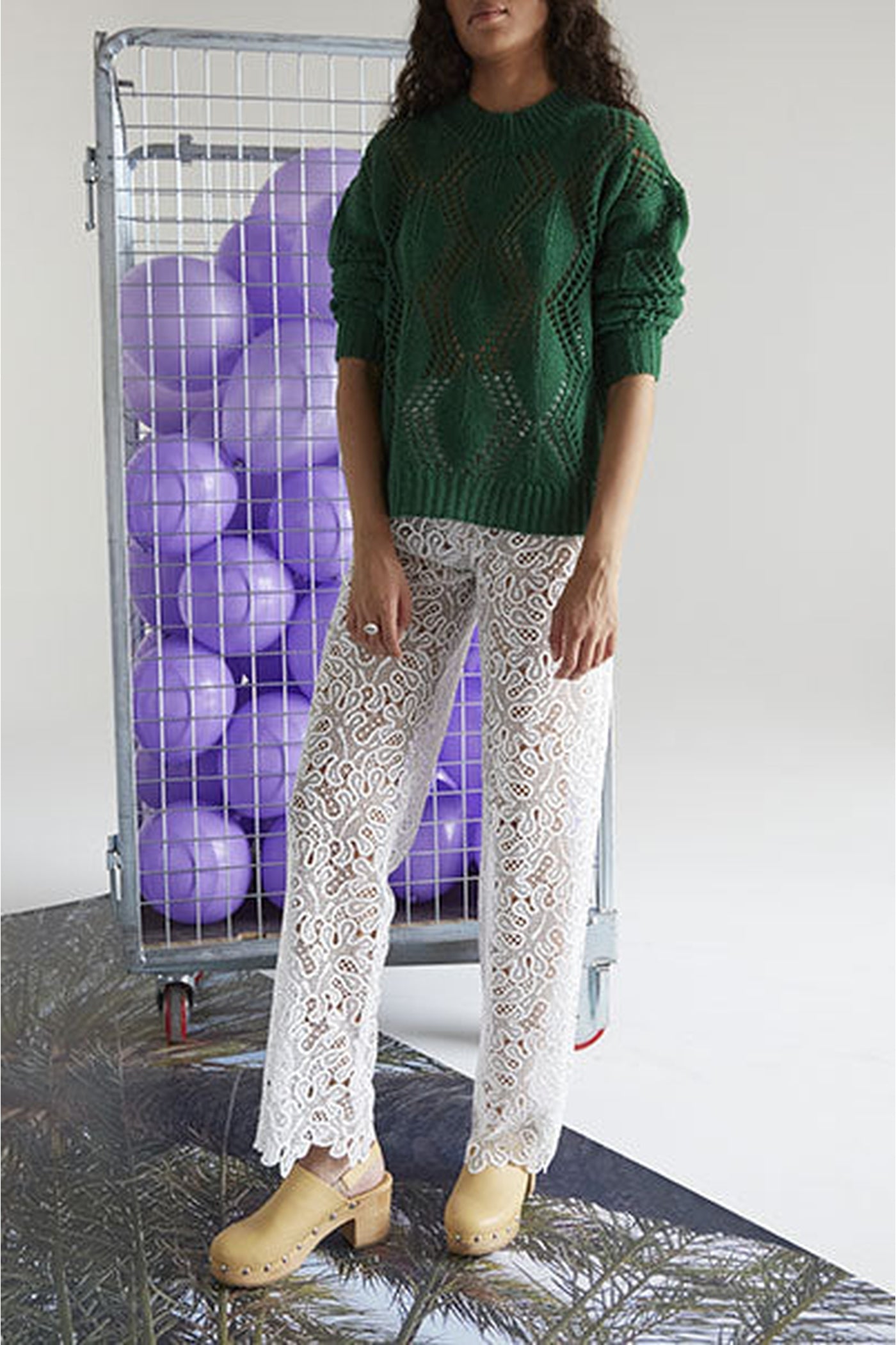Early Vision wool blend jumper - Dark Green