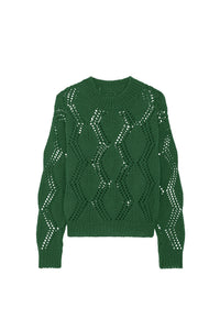 Early Vision wool blend jumper - Dark Green