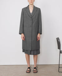 ECRU/BLACK // Manteau Auriane