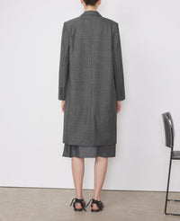 ECRU/BLACK // Manteau Auriane