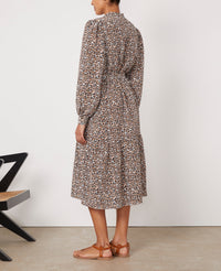 ECRU/BROWN/BLACK // ROBE JUDIE