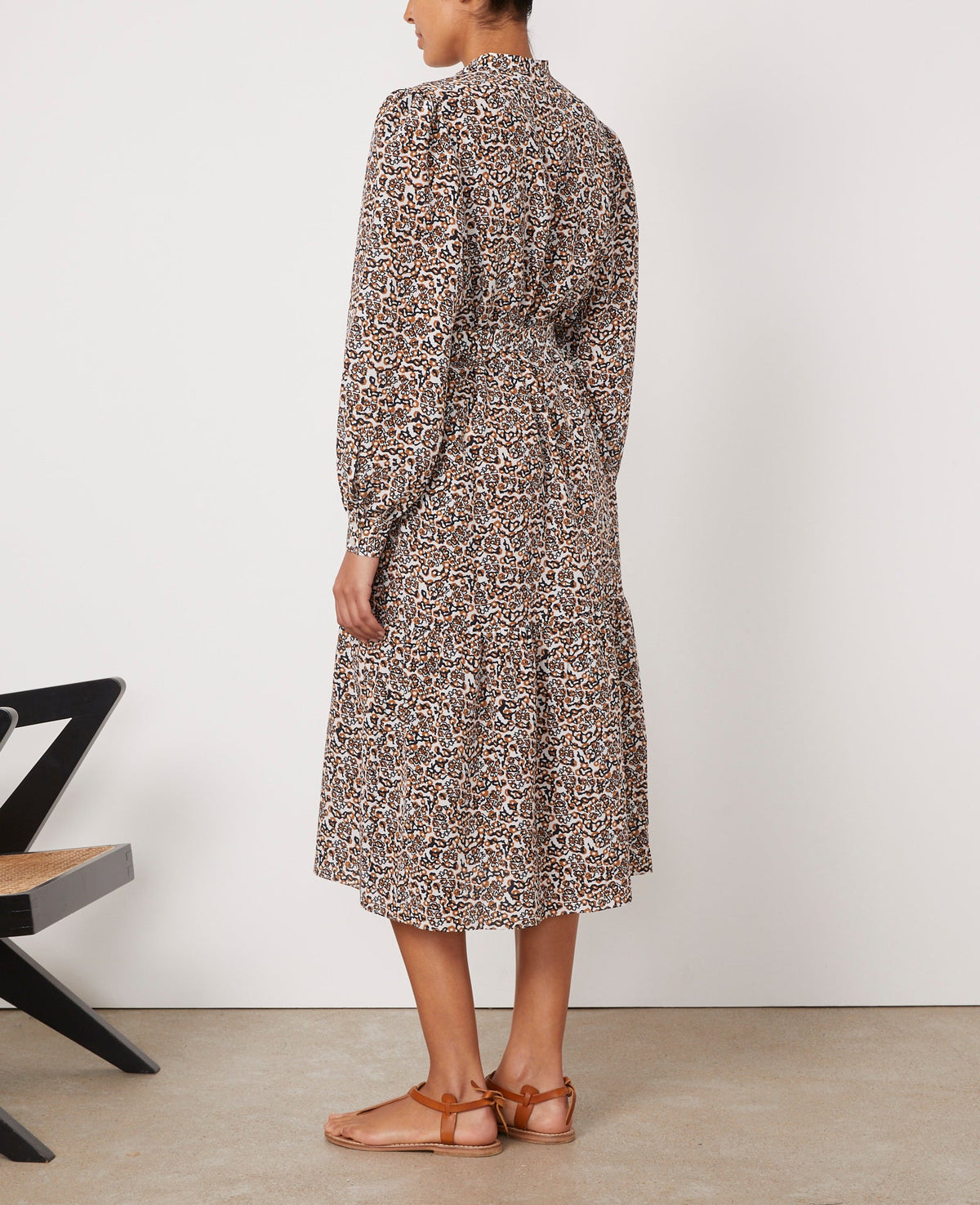 ECRU/BROWN/BLACK // ROBE JUDIE