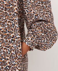 ECRU/BROWN/BLACK // ROBE JUDIE