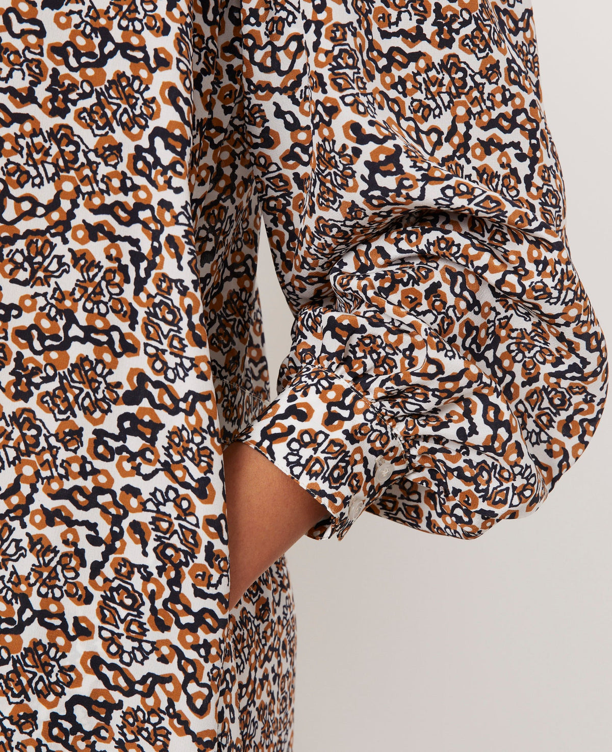ECRU/BROWN/BLACK // ROBE JUDIE