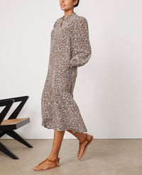 ECRU/BROWN/BLACK // ROBE JUDIE