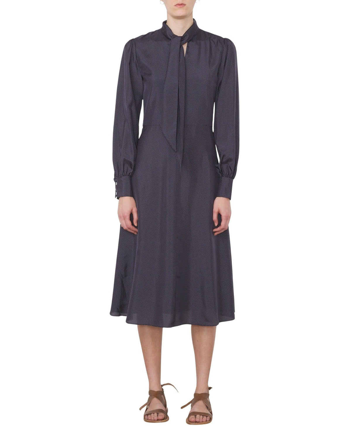 NAVY/WHITE // Robe Sybille