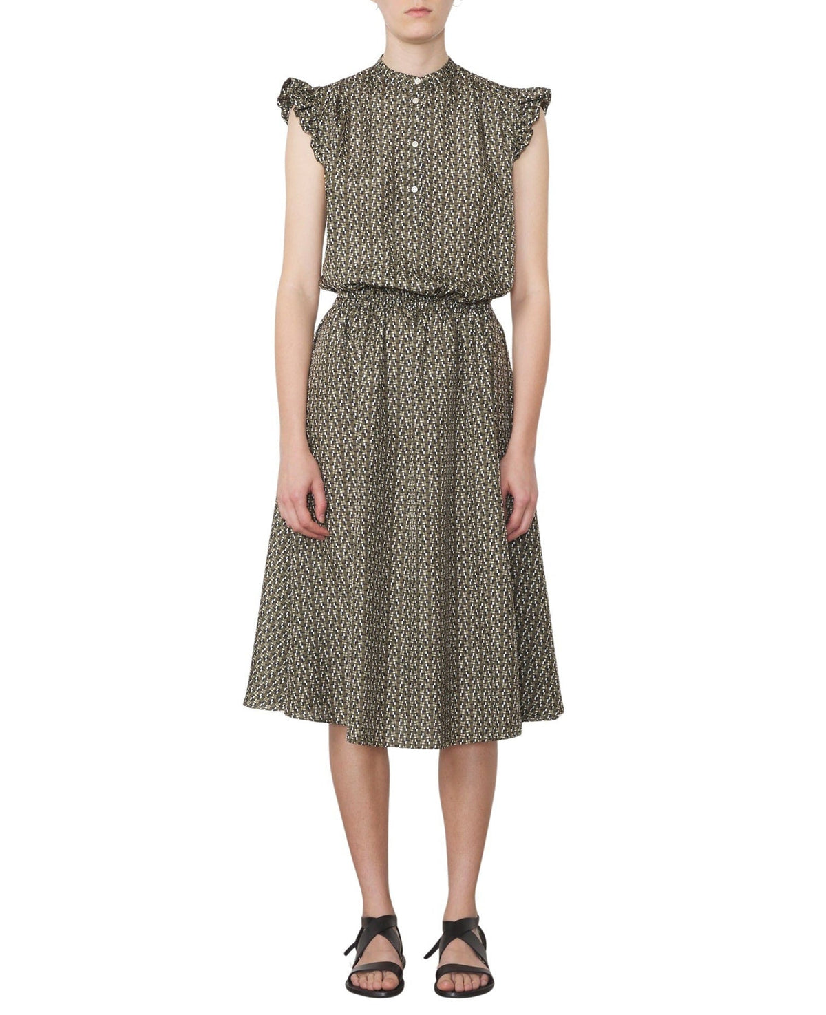 OLIVE/NAVY/ECRU // Robe Alexane