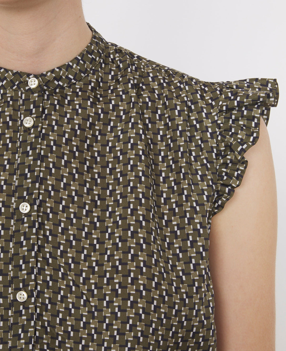 OLIVE/NAVY/ECRU // Robe Alexane