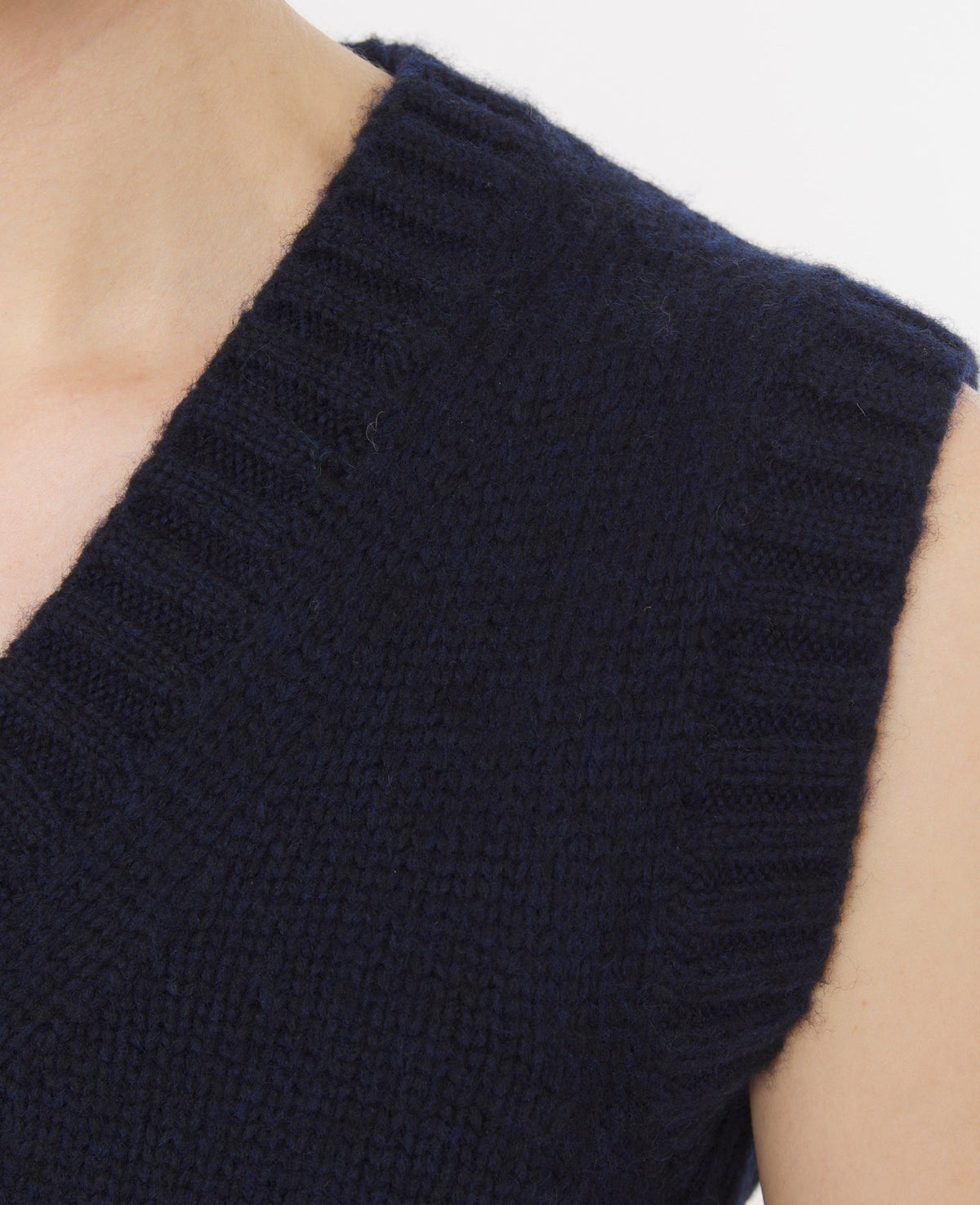 NAVY/ECRU // Pull sans manche Aurora