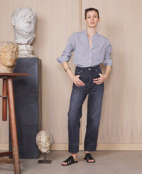 WHITE/GREY // Chemise Annette