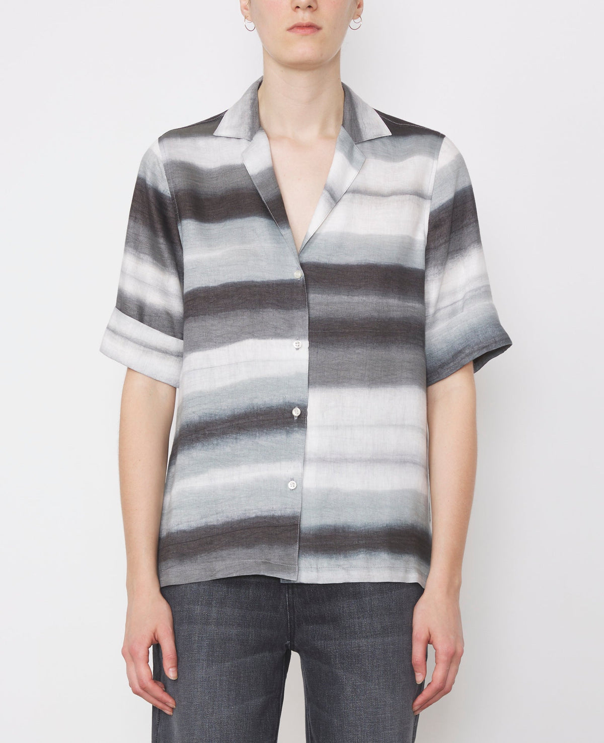 GREY/CREAM // Chemise Gaetane