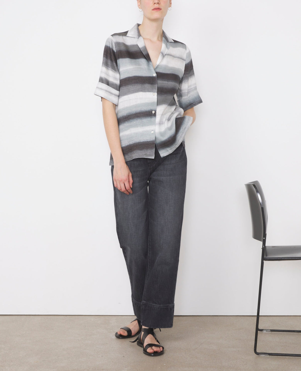 GREY/CREAM // Chemise Gaetane