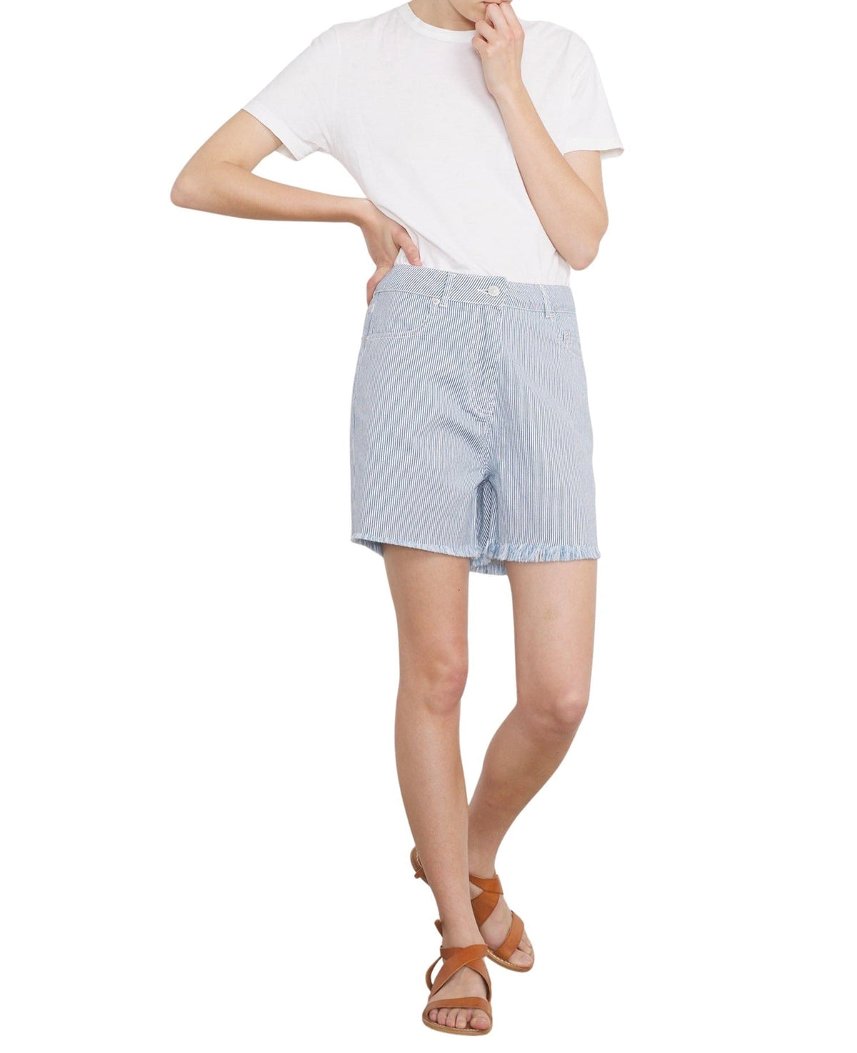 WHITE/INDIGO // Short Alexandra