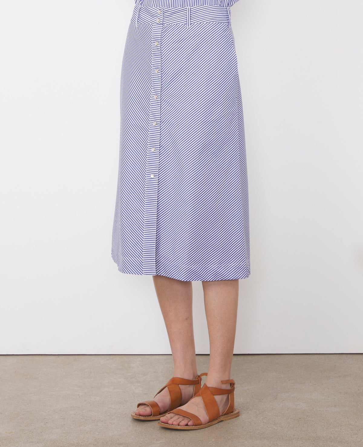 WHITE/BLUE // Jupe Tacha