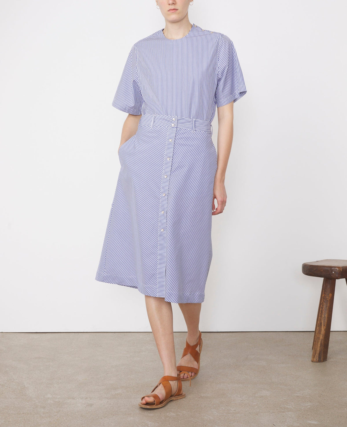 WHITE/BLUE // Jupe Tacha