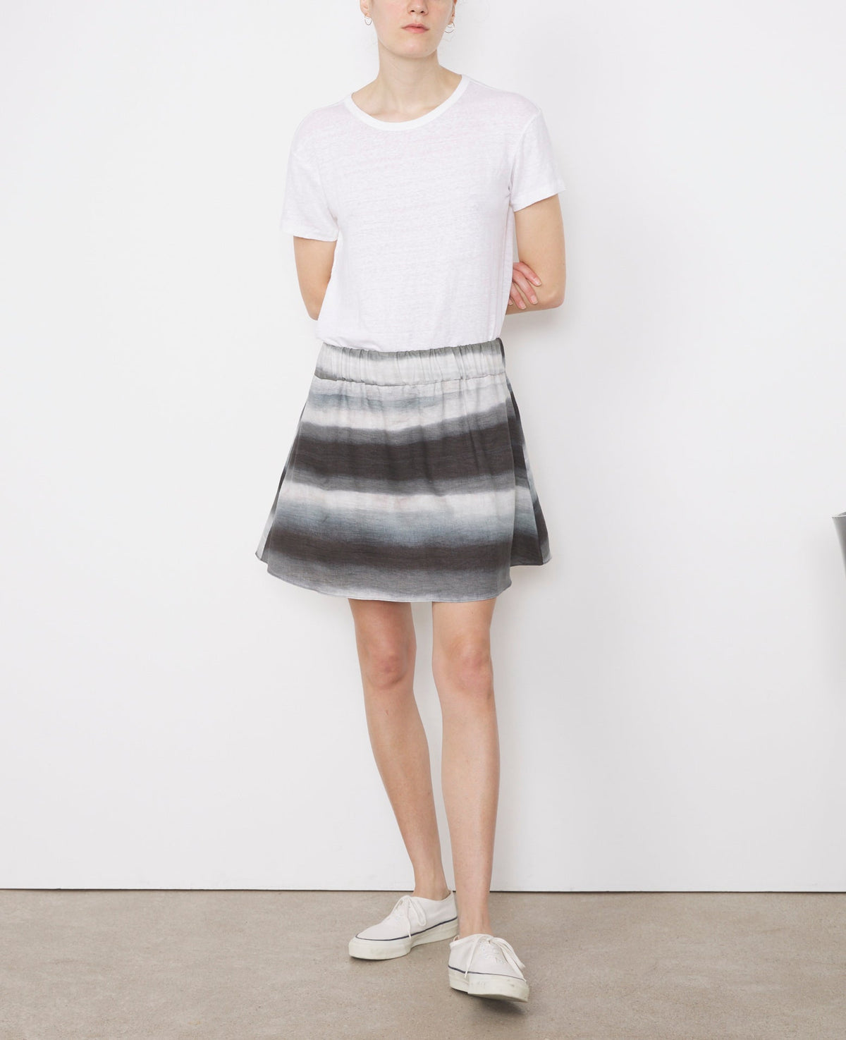 GREY/CREAM // Jupe Nell