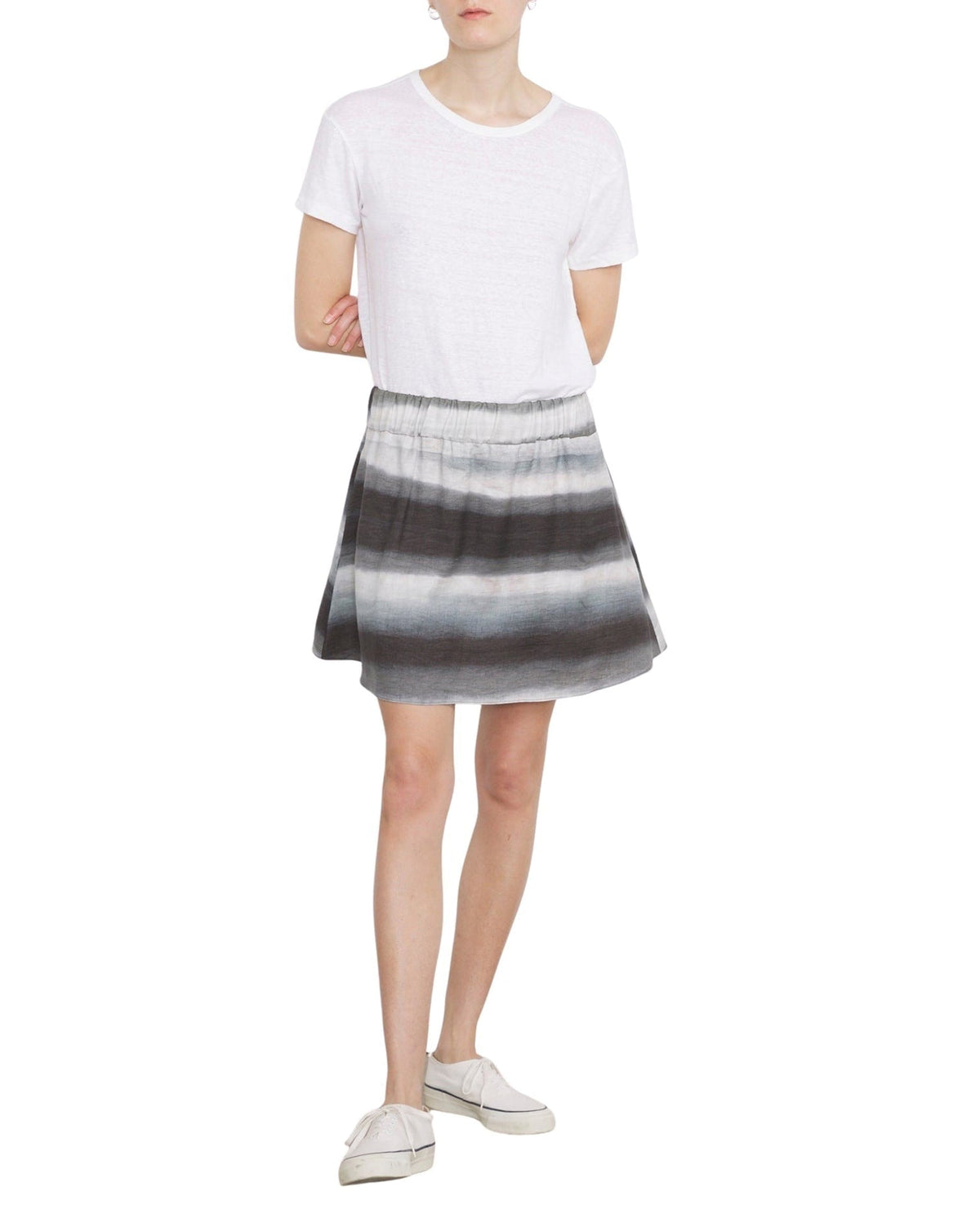 GREY/CREAM // Jupe Nell