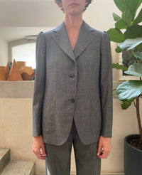 160 // Veste Albane en laine - Ecru & Black