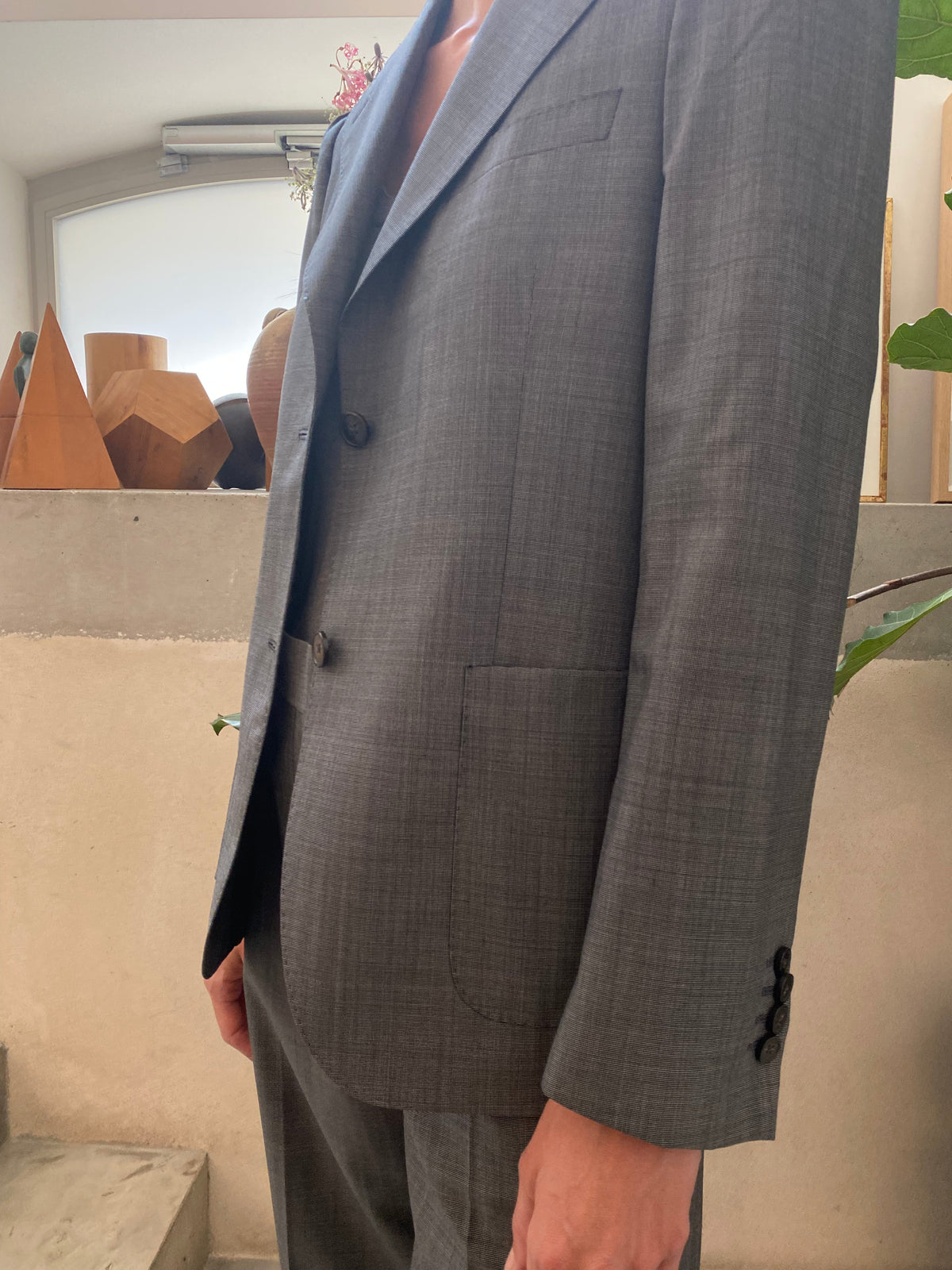 ECRU/BLACK // VESTE ALBANE