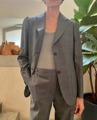 160 // Veste Albane en laine - Ecru & Black