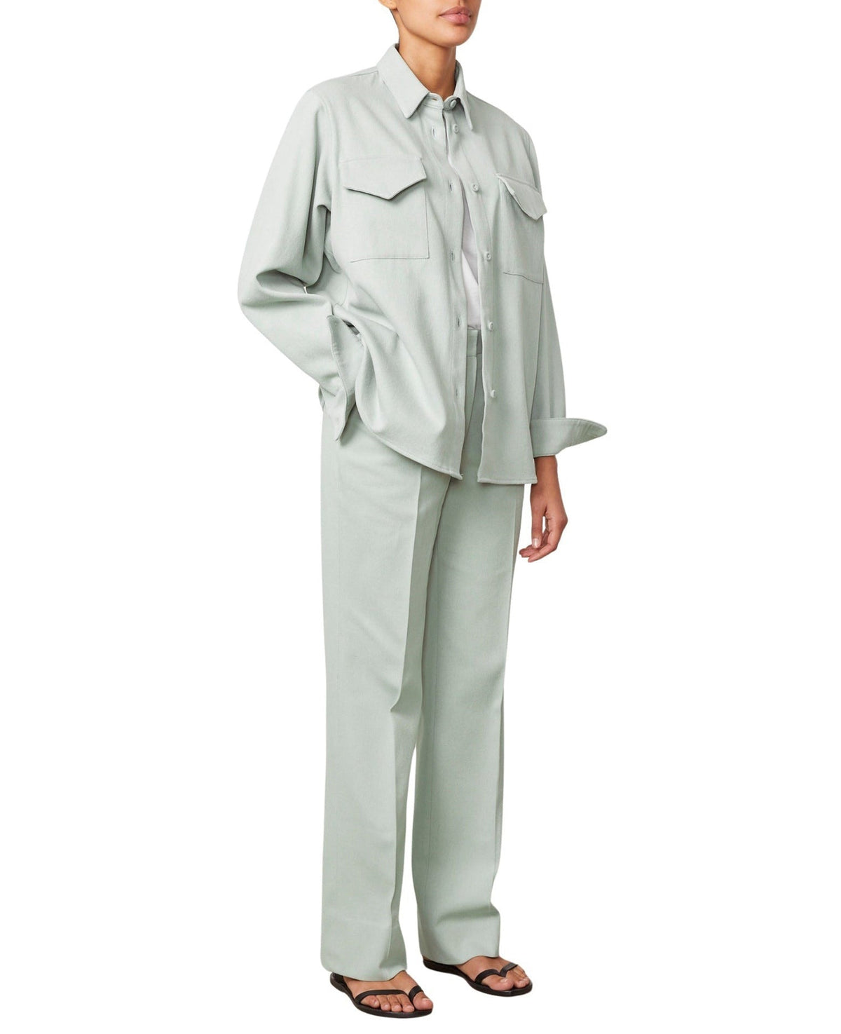 PALE GREEN // Pantalon Lorine
