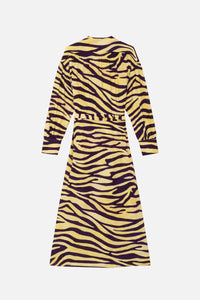 Robe midi Julian en lin mélangé - Soleil