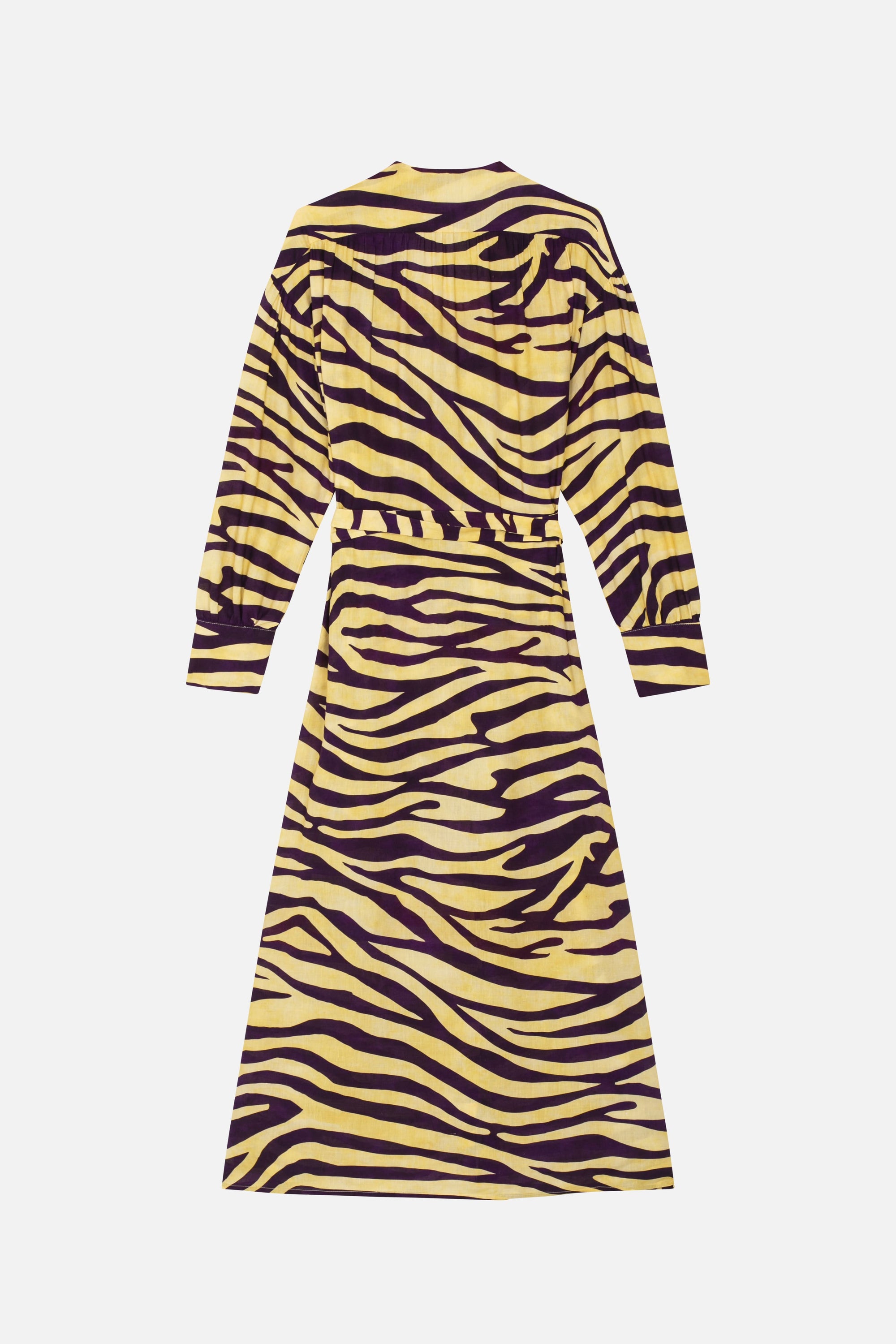 Robe midi Julian en lin mélangé - Soleil
