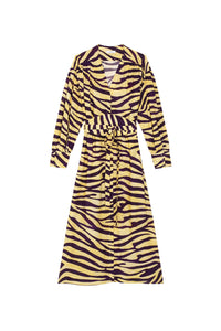 Robe midi Julian en lin mélangé - Soleil