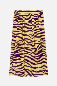 Walker skirt in zebra-effect linen mix - Soleil