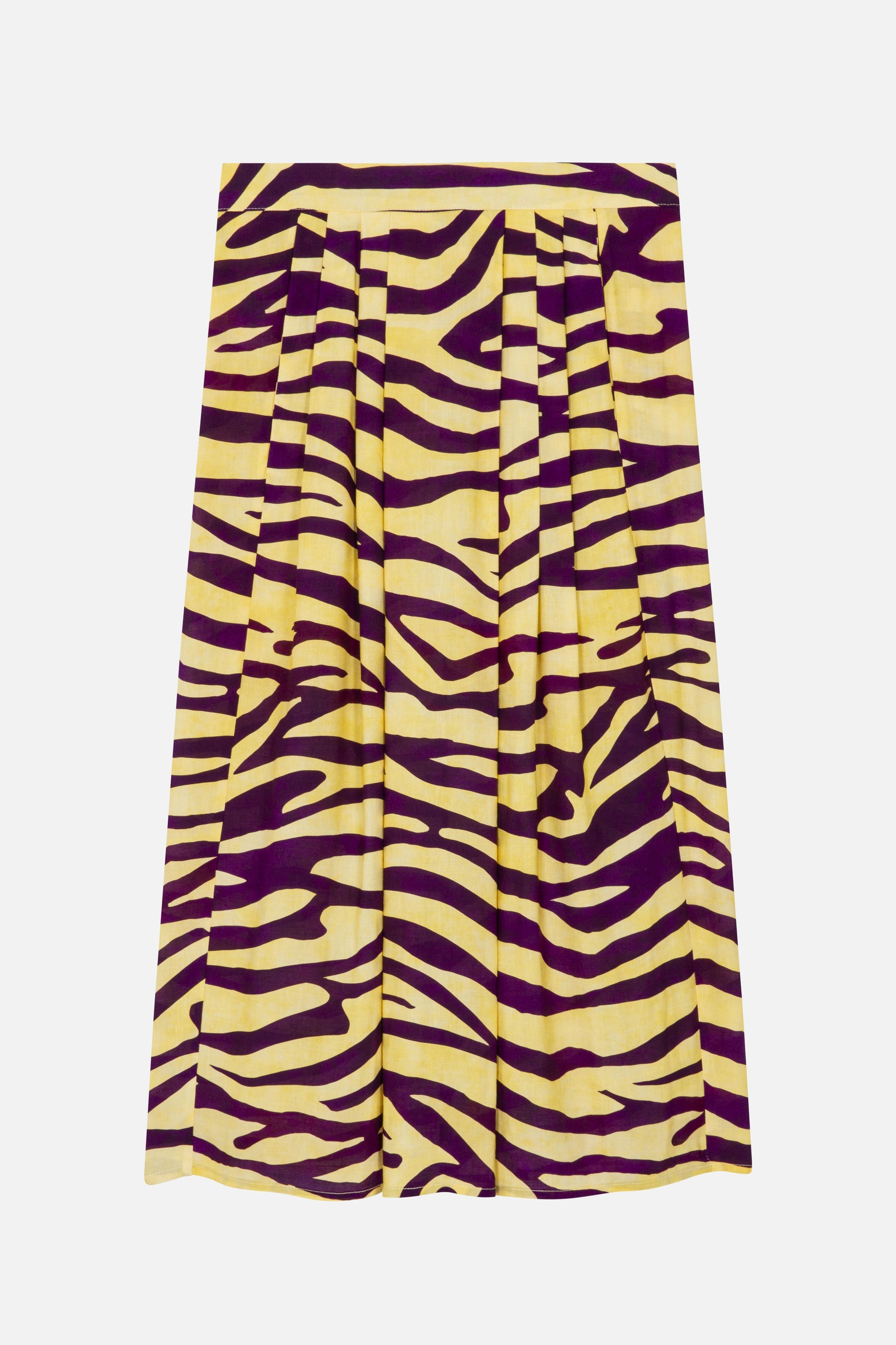 Walker skirt in zebra-effect linen mix - Soleil