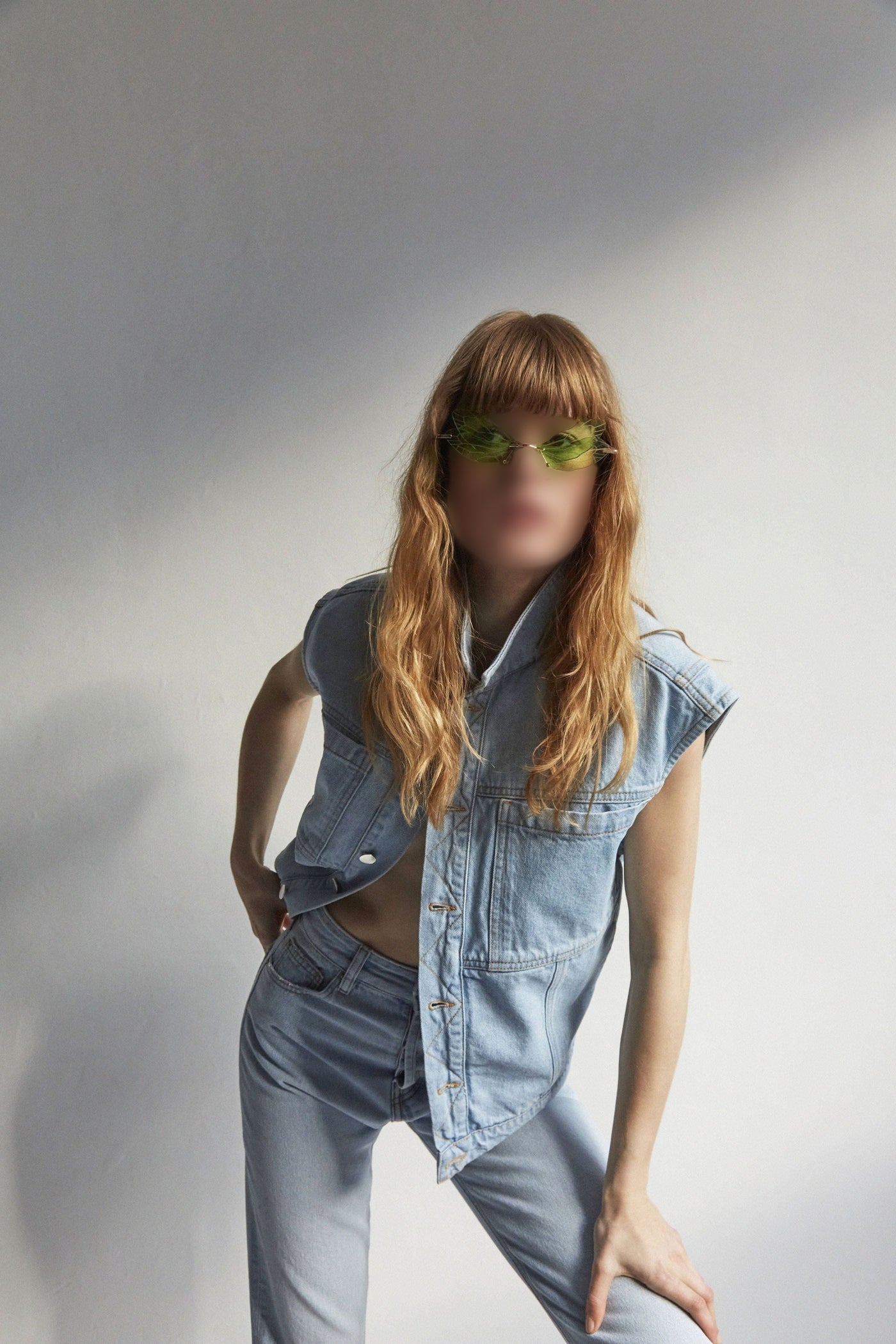 Veste Christie en denim - Ciel Washed