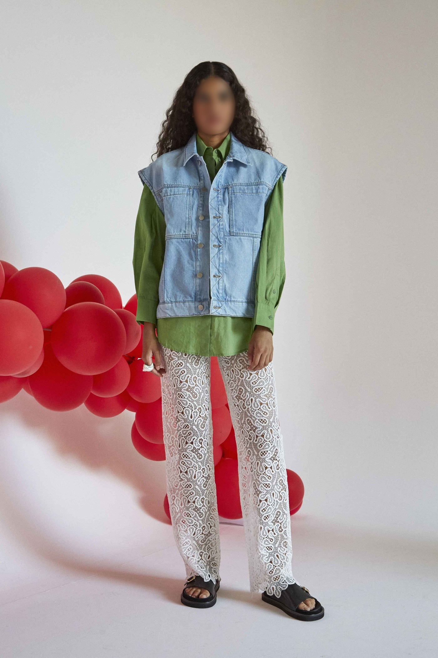 Veste Christie en denim - Ciel Washed