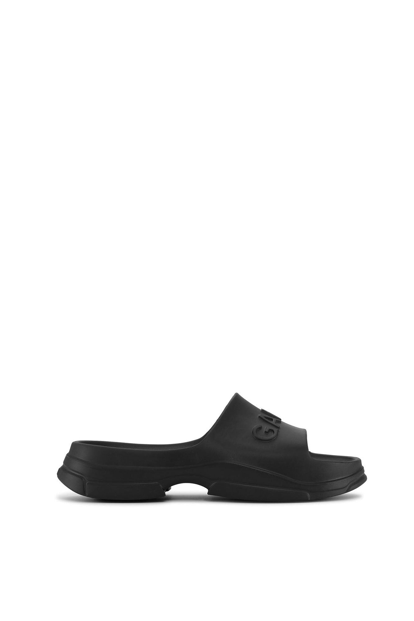 Mules avec logo embossé - Black