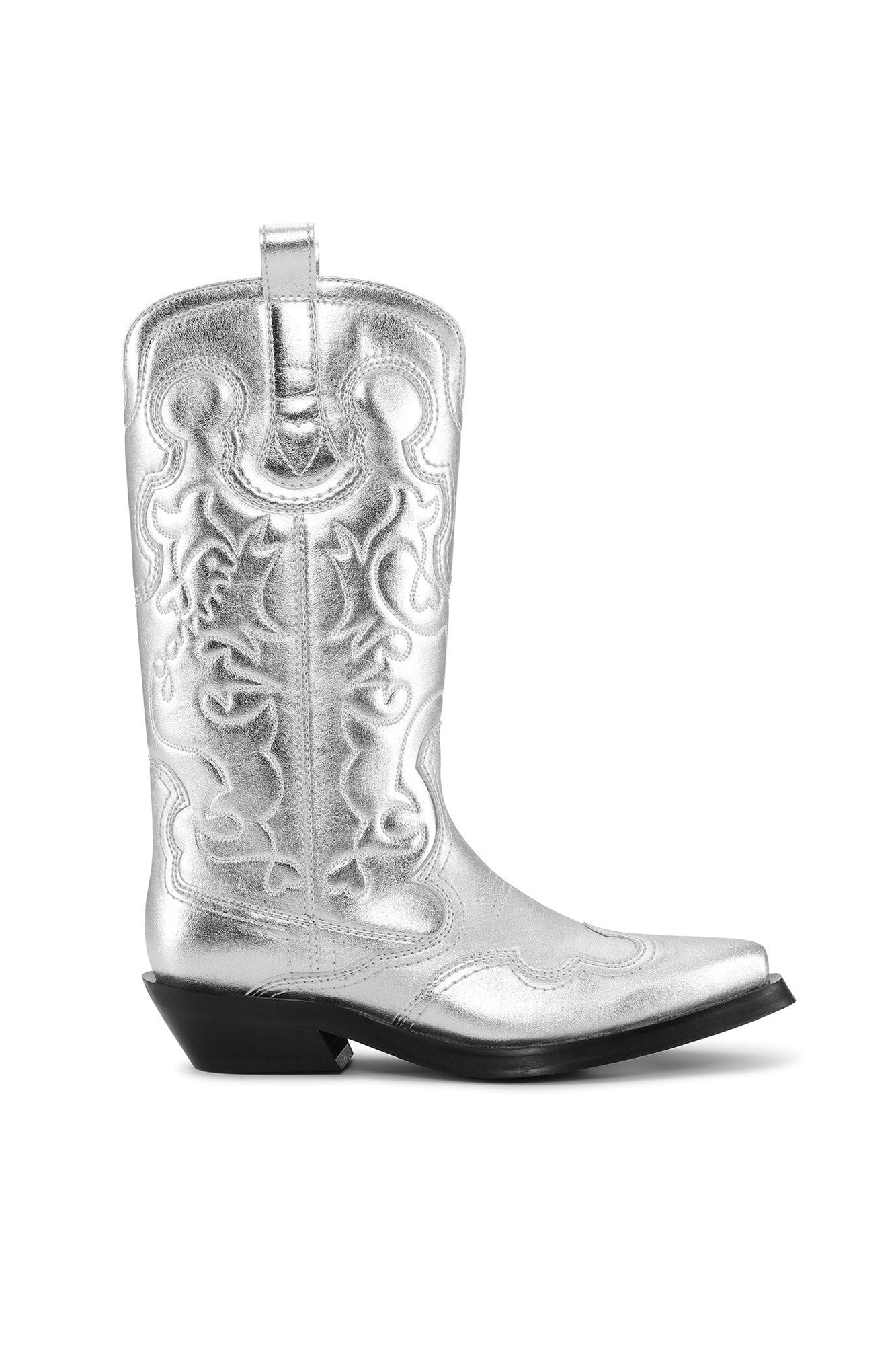 Bottes Western brodées - Silver