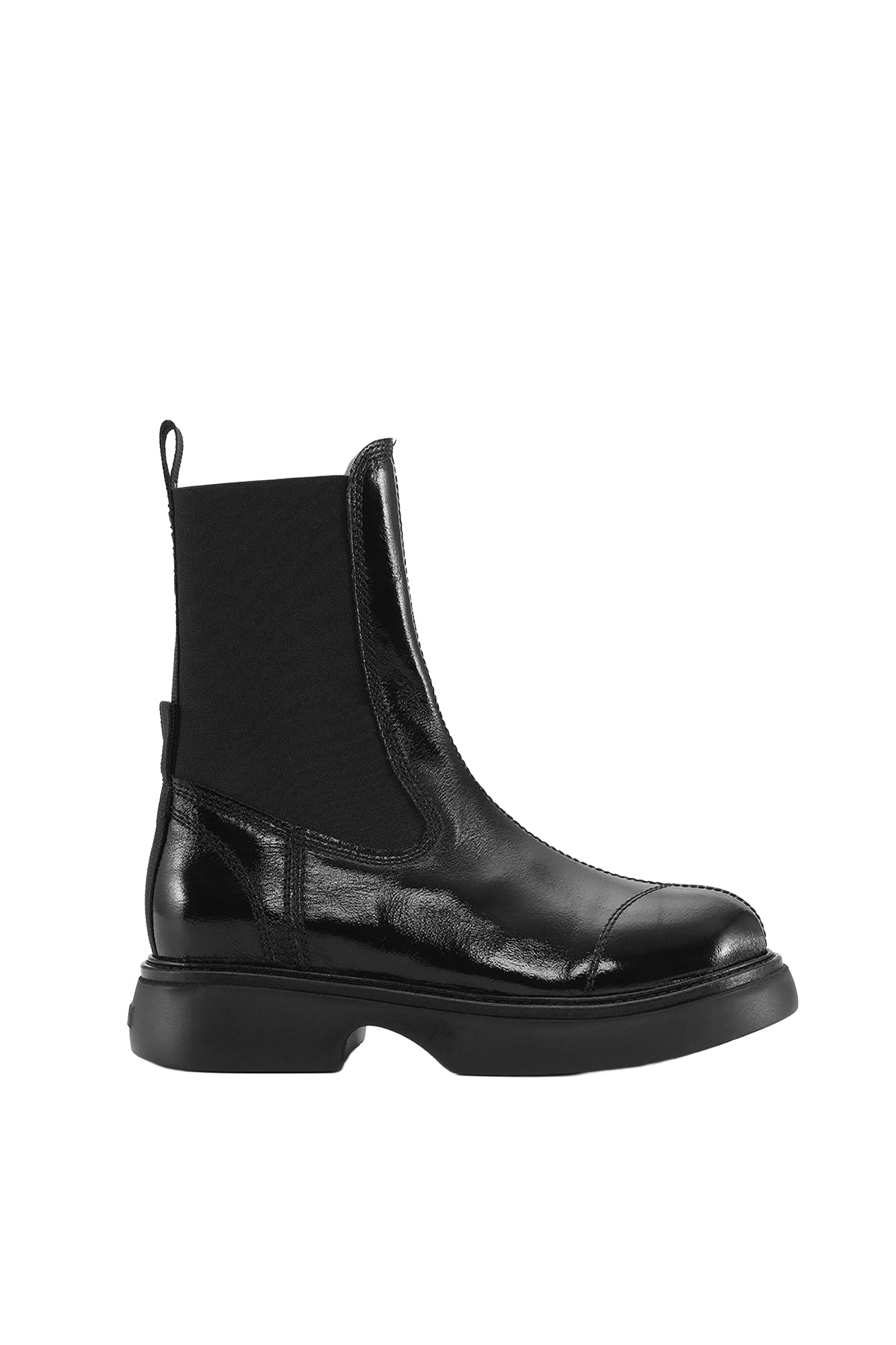 Bottines Chelsea mi hautes à boucles - Black