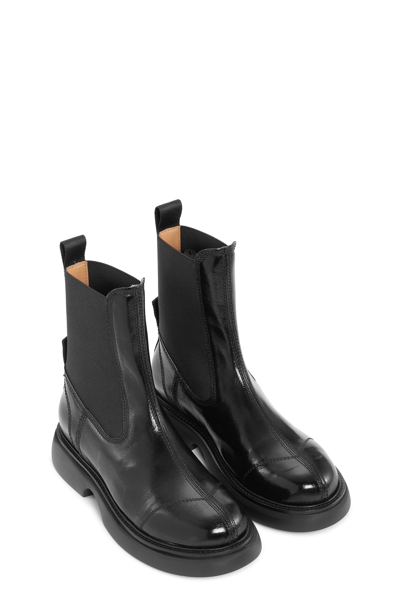 Bottines Chelsea mi hautes à boucles - Black