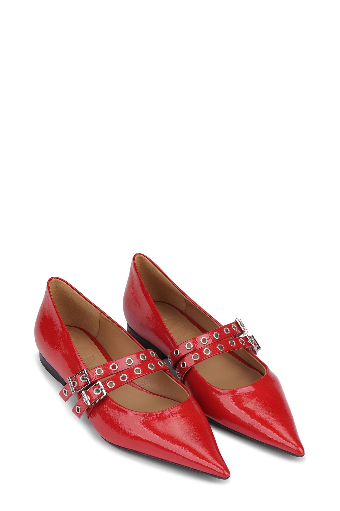 Ballerines à lanières - Racing Red