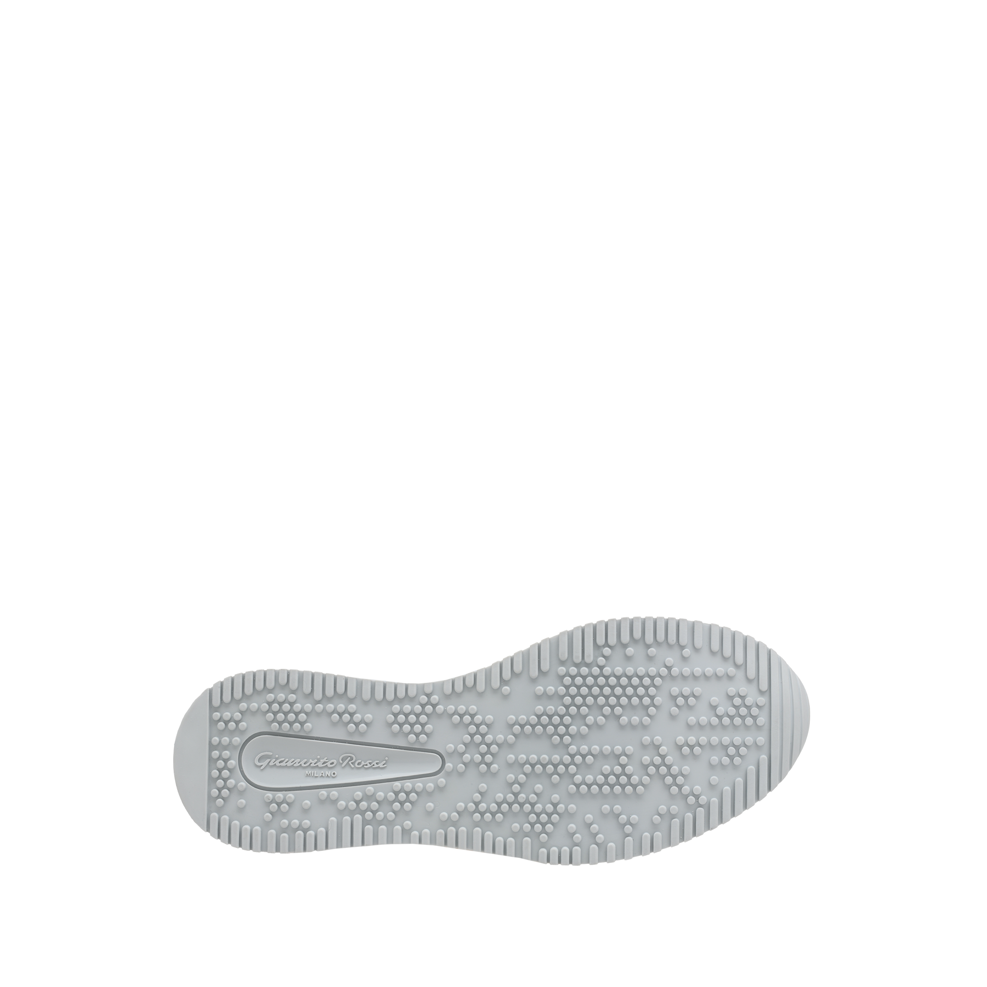 Sneakers Grand Prix en cuir lisse - Gris Clair