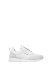 Sneakers Powell en cuir lisse - Blanc