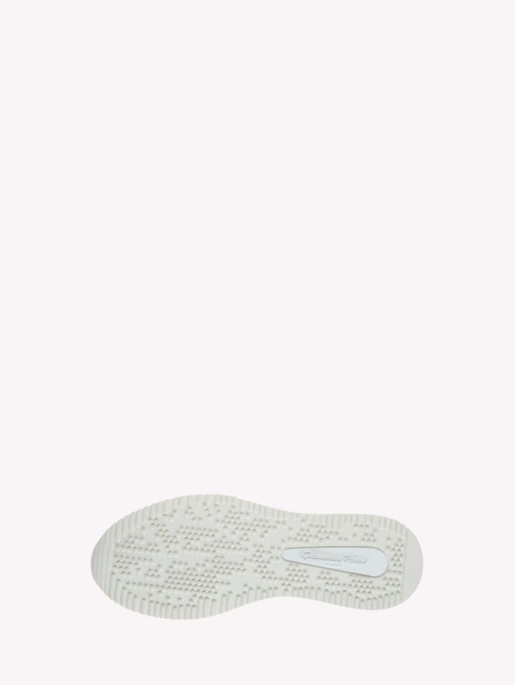 Sneakers Powell en cuir lisse - Blanc