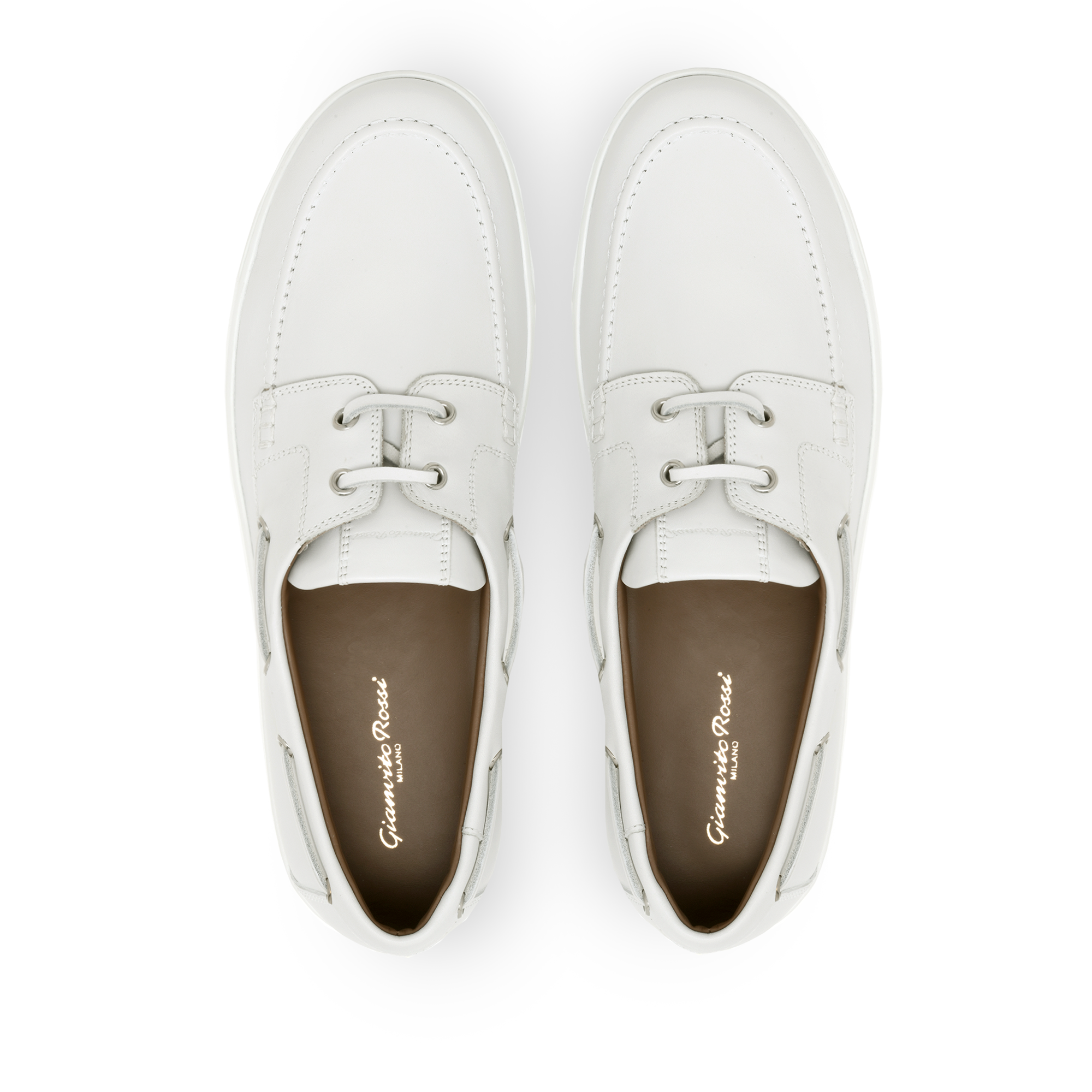 Mocassins Fogar en cuir lisse - Blanc