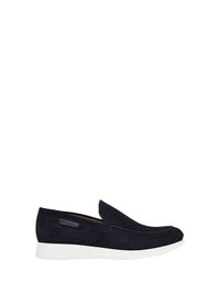 Sneakers Yachtclub en daim - Bleu